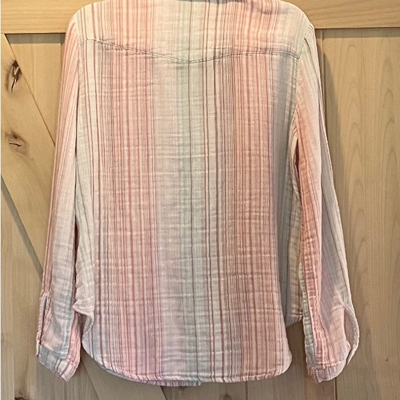ANTHROPOLOGIE CLOTH & STONE Women’s 100% Cotton Long Slv Button Shirt. Large. - Picture 4 of 9